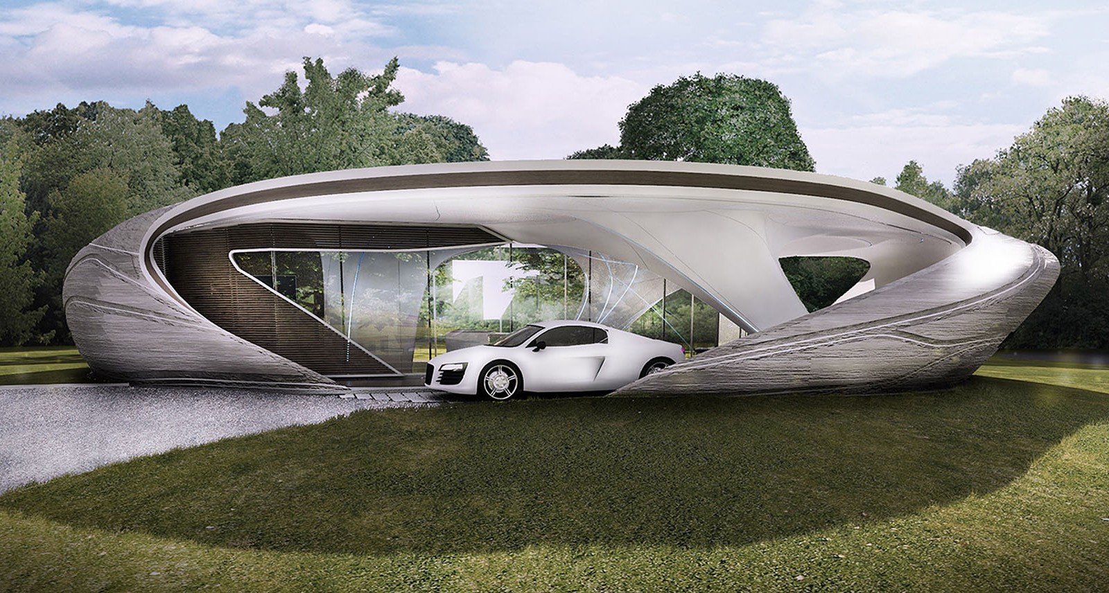 The World's First Freeform 3D-Printed House Makes the Jetsons Look Amish
