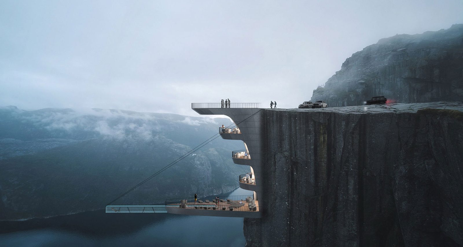 Your Next Hotel Room Might Hang Off a 2000-Foot Cliff in Norway