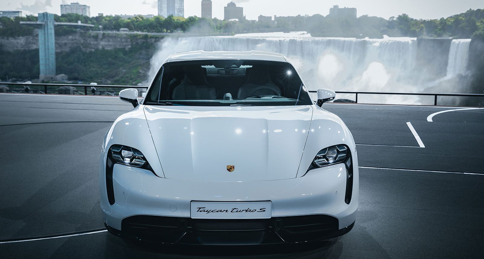 Porsche’s All-Electric Taycan Upstages Even Niagara Falls