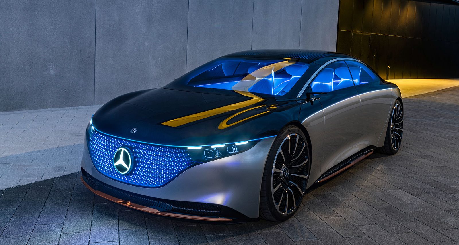 The Mercedes-Benz Vision EQS Concept Makes This Whole Sustainability Thing Look Really Good