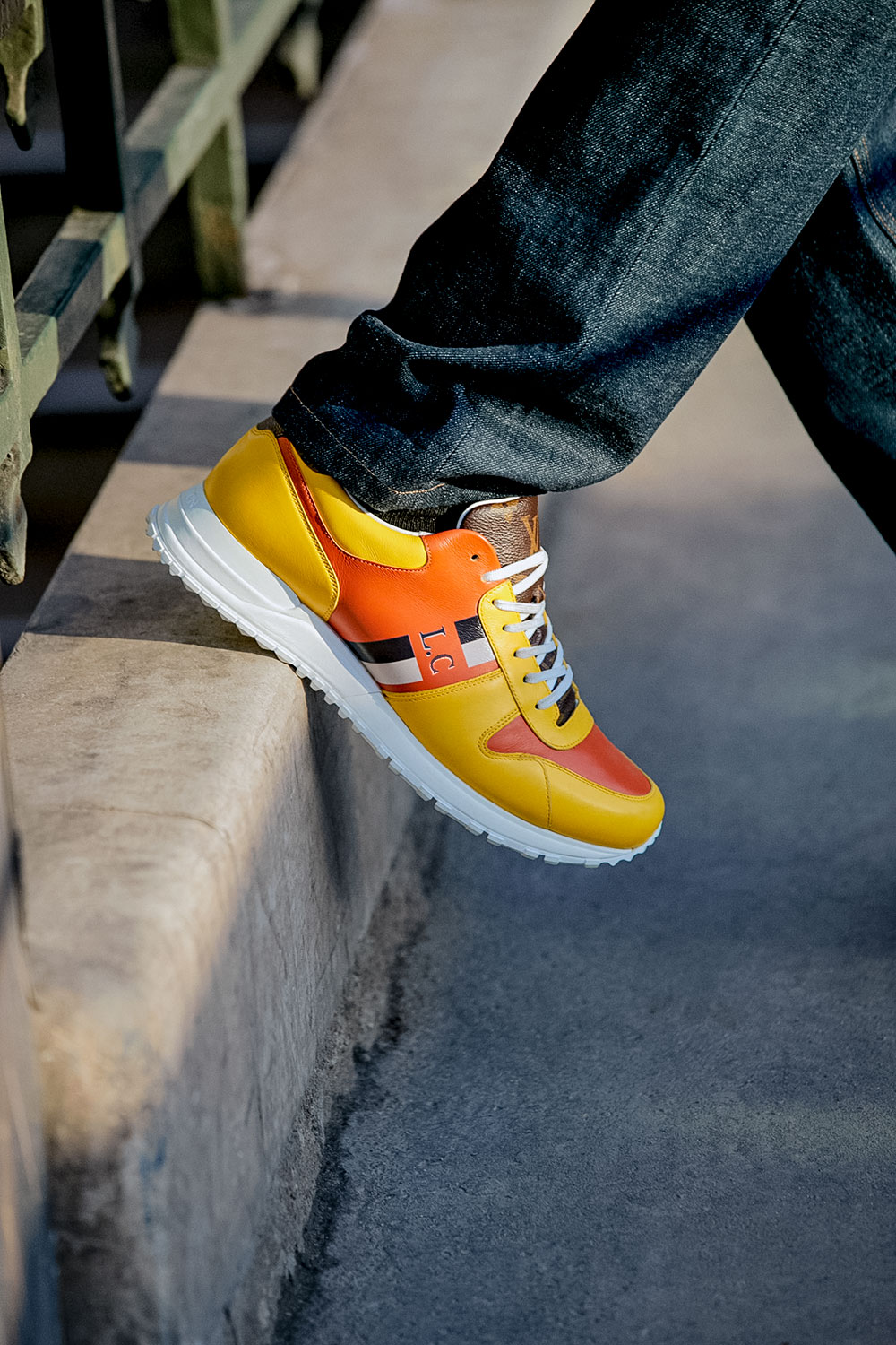 lv yellow sneakers